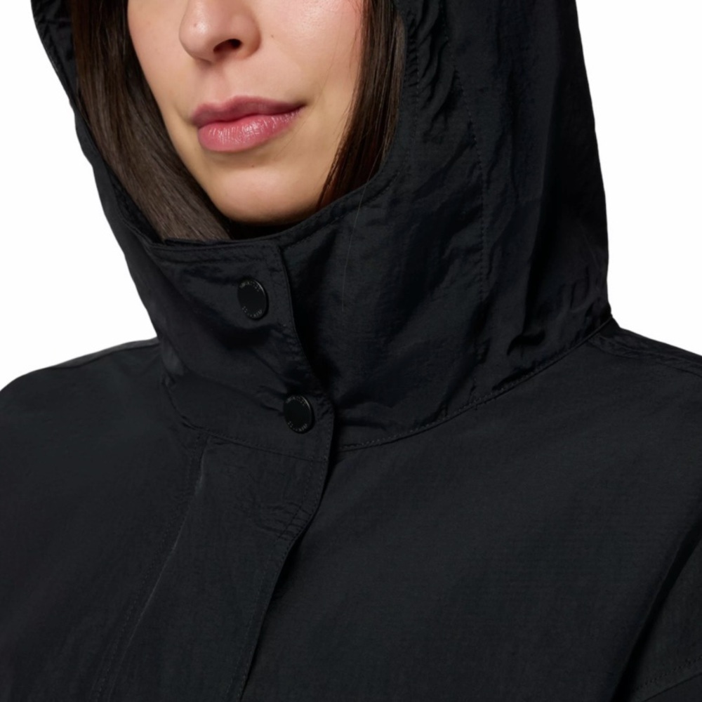 Columbia Women's Pardon My Jacket Hooded Rain Coat in Black Size S - Picture 3 of 12